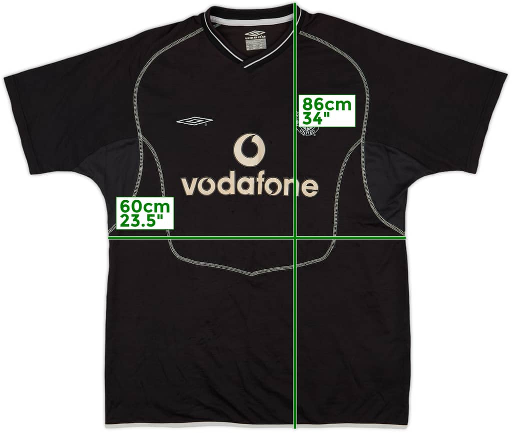 2000-02 Manchester United GK S/S Shirt - 4/10 - (XL)