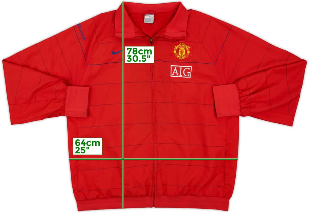 2008-09 Manchester United Nike Track Jacket - 8/10 - (XXL)