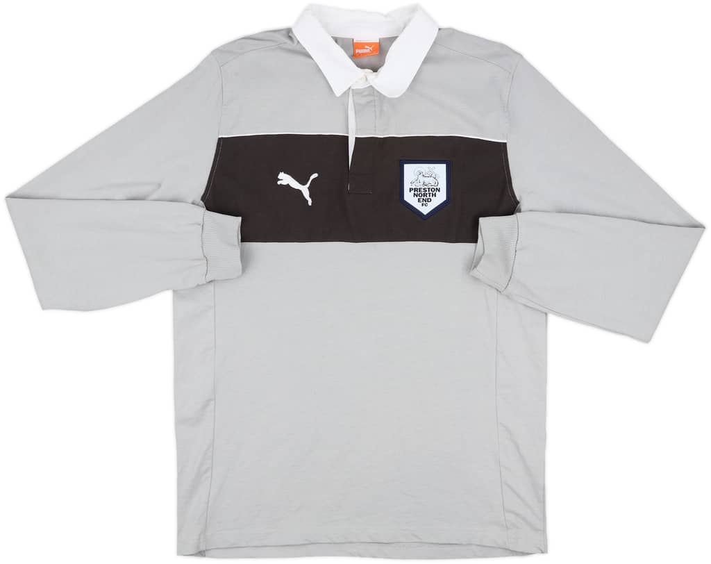 2012-13 Preston North End Puma Polo L/S Shirt - 8/10 - (L)