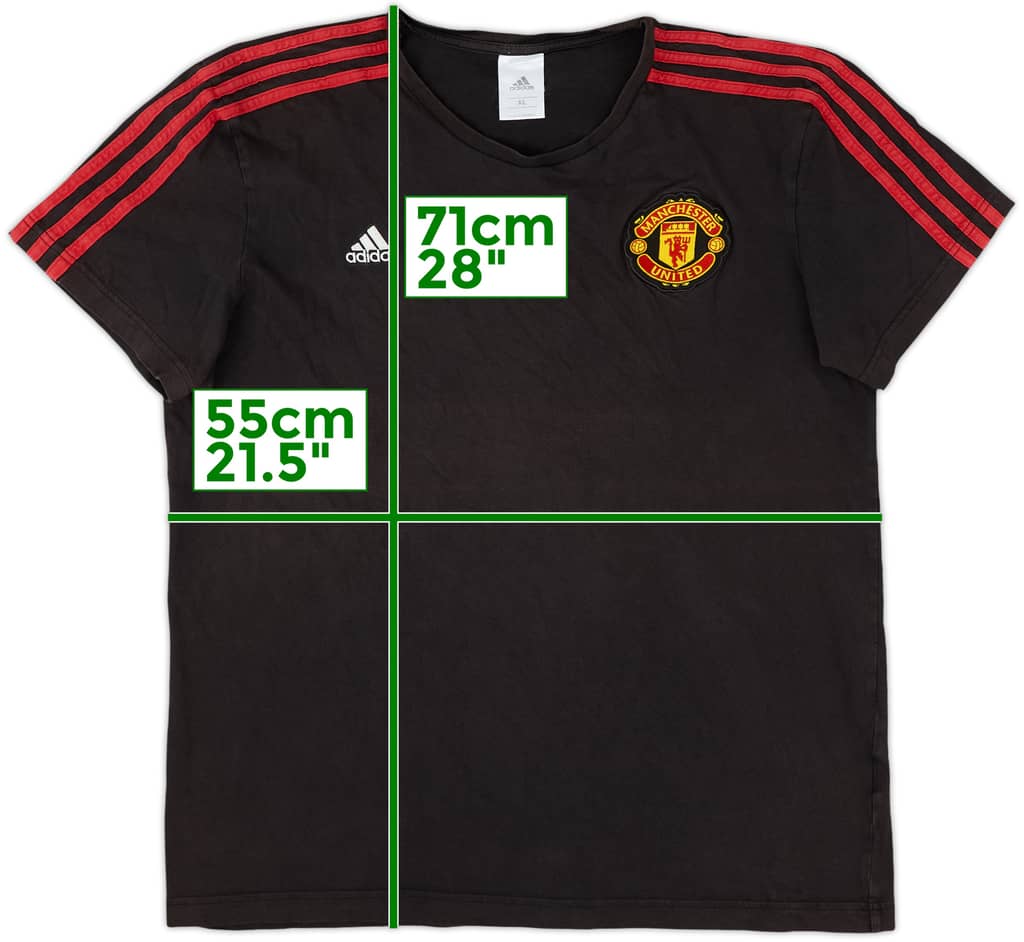 2017-18 Manchester United adidas Cotton Tee - 7/10 - (XL)