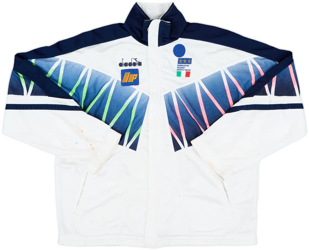 1994 Italy Diadora Player Issue Track Jacket - 4/10 - (M)
