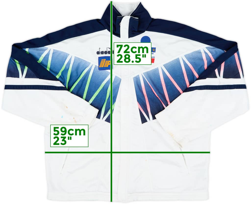 1994 Italy Diadora Player Issue Track Jacket - 4/10 - (M)
