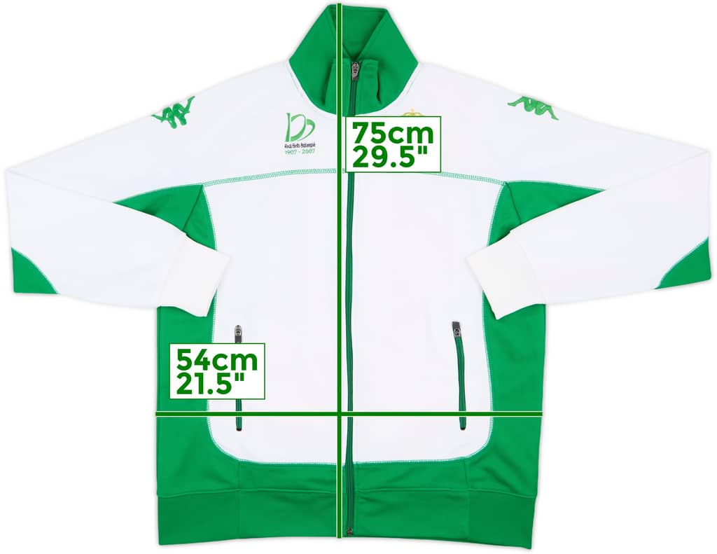 2007-08 Real Betis Kappa Track Jacket - 8/10 - (M)