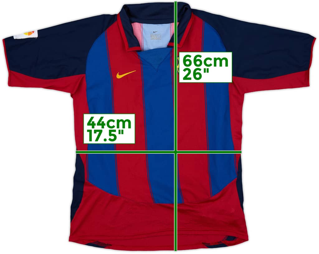 2003-04 Barcelona Home Shirt - 8/10 - (L.Boys)