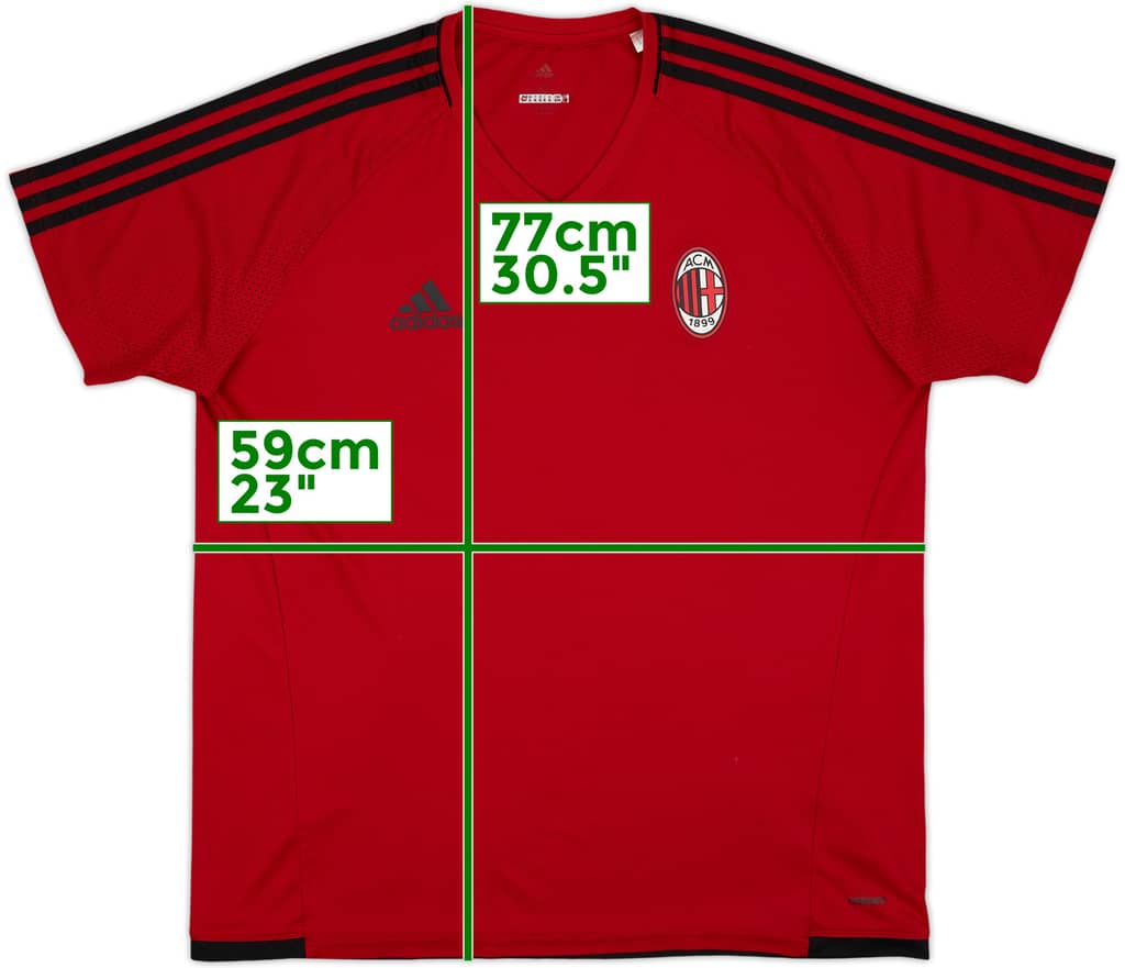 2017-18 AC Milan adizero Training Shirt - 9/10 - (XL)