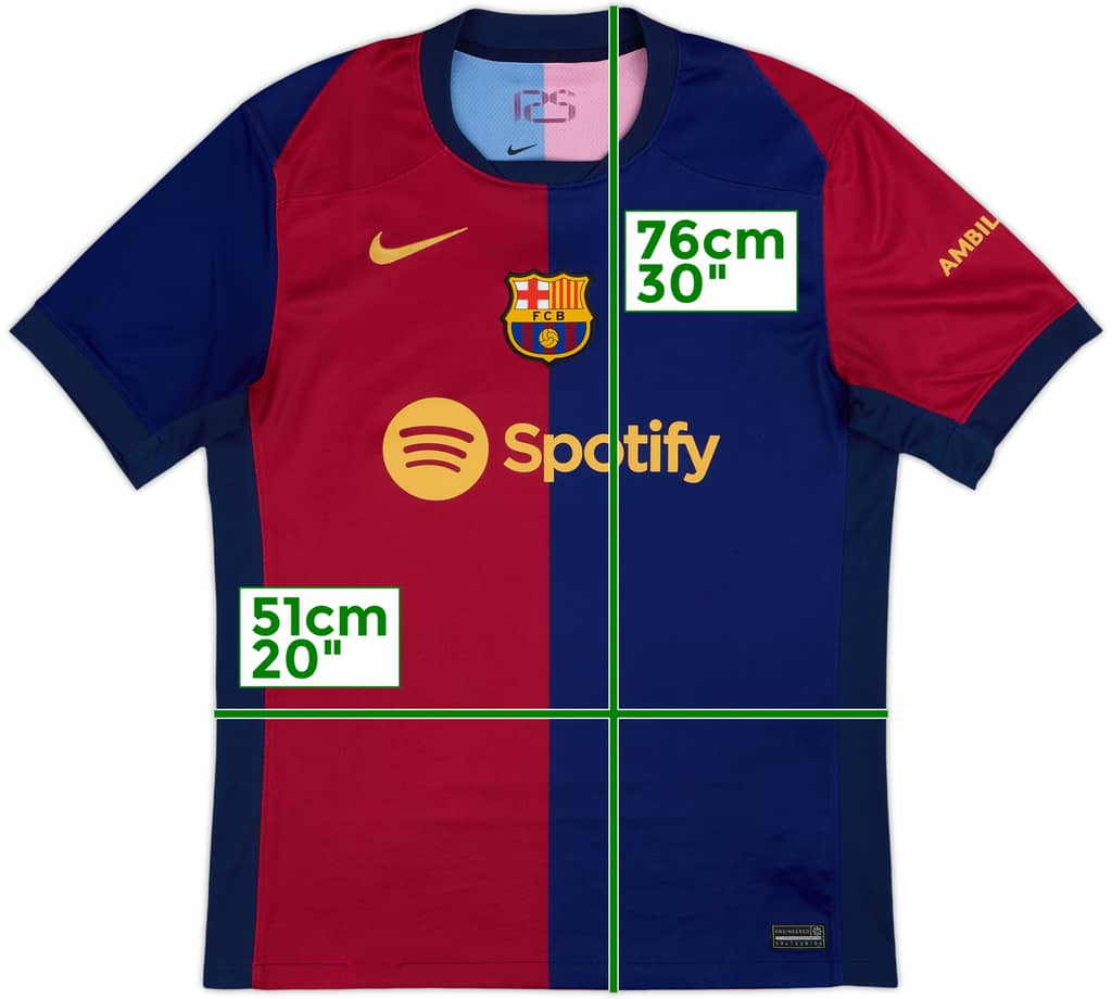 2024-25 Barcelona Home Shirt - 9/10 - (M)