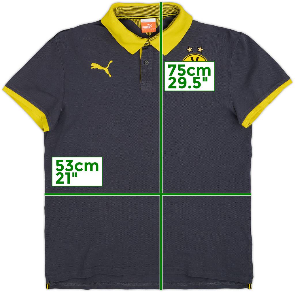2014-15 Borussia Dortmund Puma Polo Shirt - 9/10 - (L)