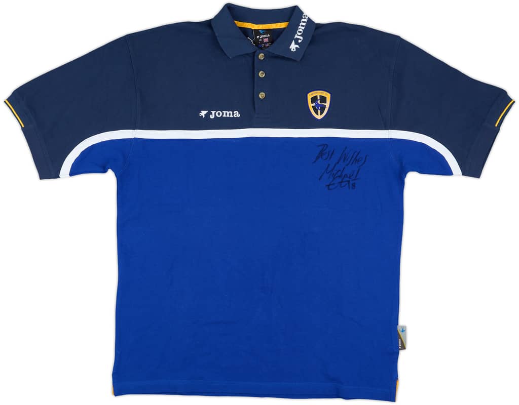 2008-09 Cardiff City Joma Signed Polo Shirt (Chopra)
