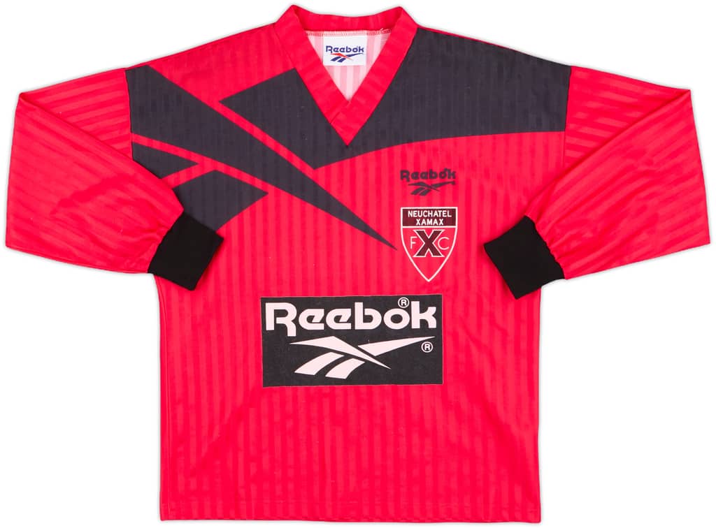 1993-94 Neuchatel Xamax Home L/S Shirt - 8/10 - (XS)