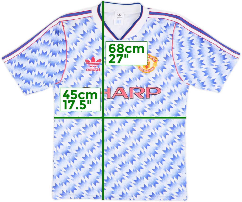 1990-92 Manchester United Away Shirt - 8/10 - (S)