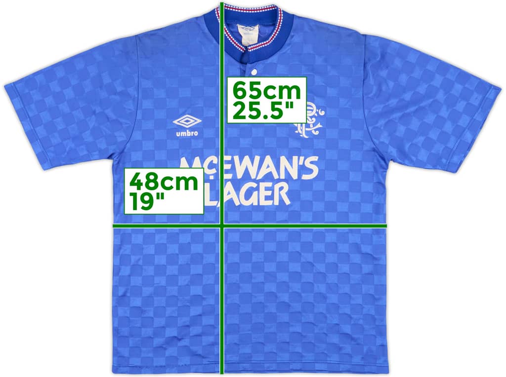 1987-90 Rangers Home Shirt - 7/10 - (S)