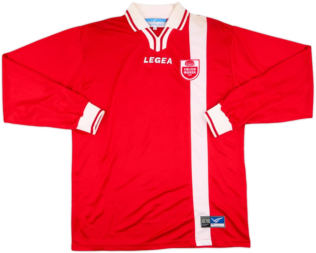 2001-02 AC Monza Home L/S Shirt - 9/10 - (L)