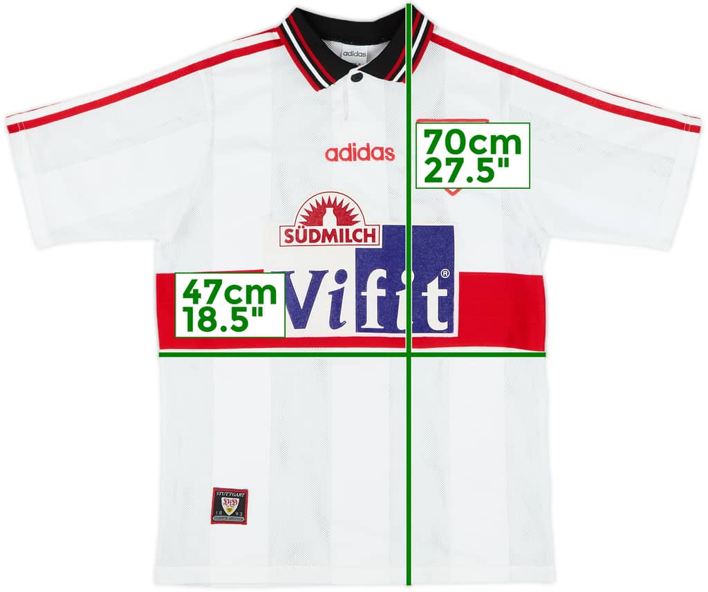 1996-97 Stuttgart Home Shirt - 8/10 - (XL.Boys)