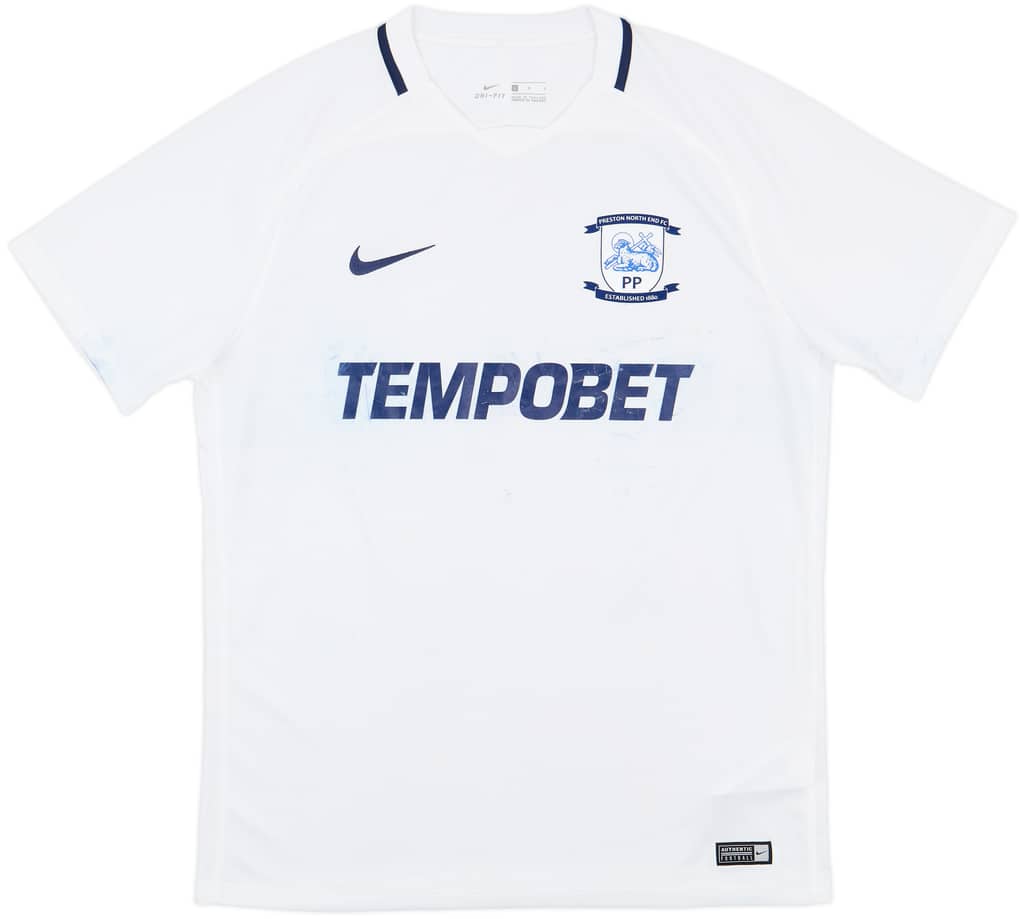 2017-18 Preston North End Home Shirt - 4/10 - (L)