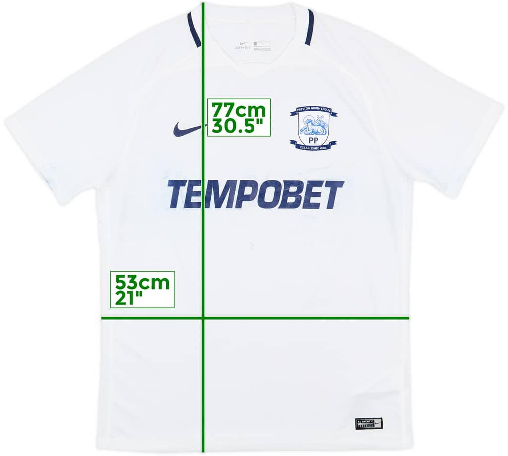 2017-18 Preston North End Home Shirt - 4/10 - (L)
