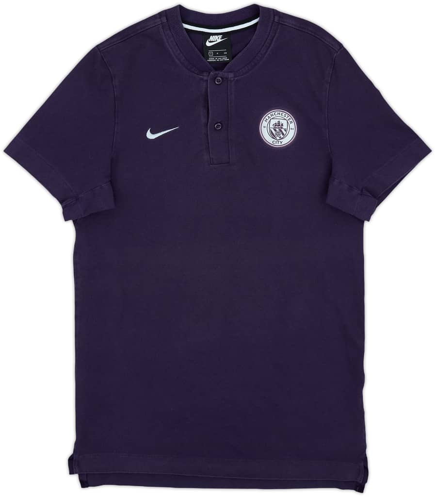 2018-19 Manchester City Player Issue Pre-Match Polo - 8/10 - (S)