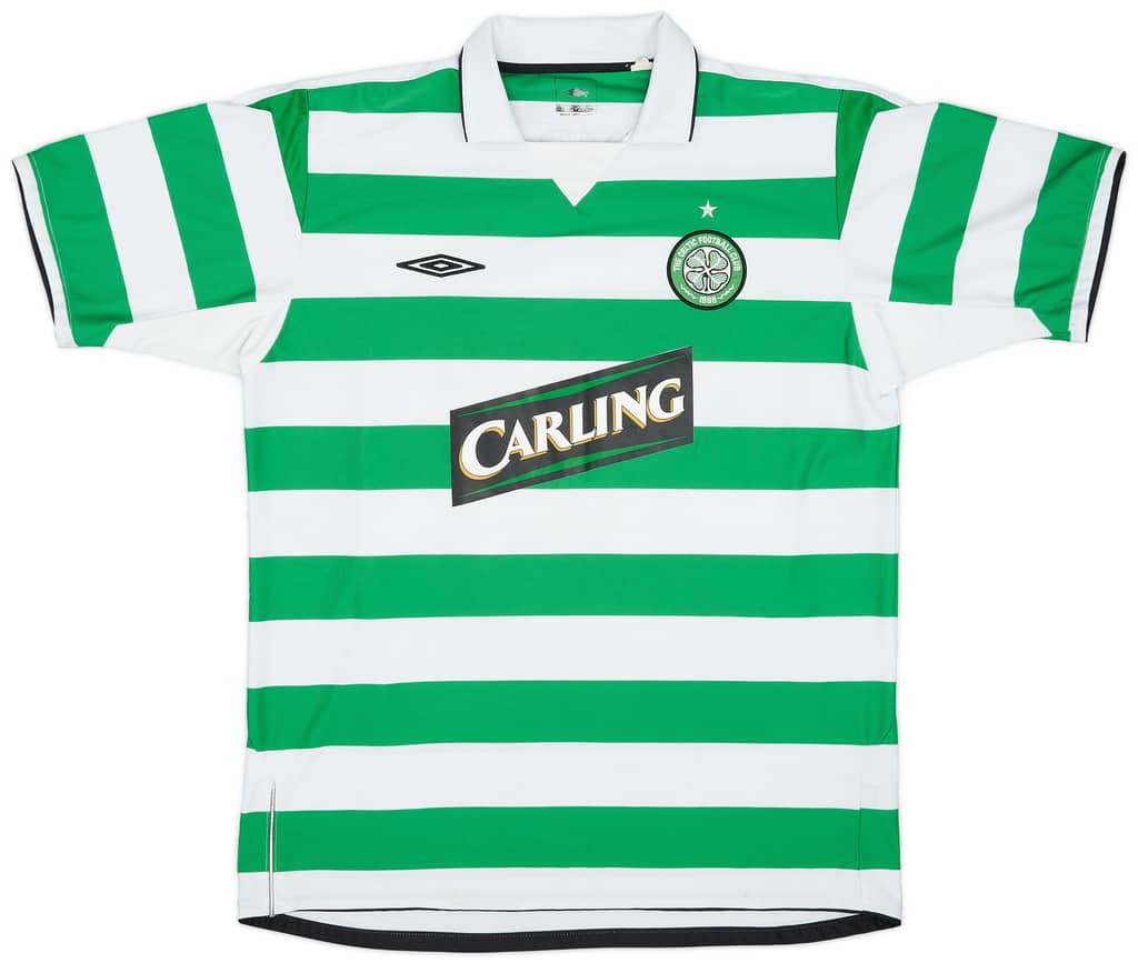 2004-05 Celtic Home Shirt Lambert #14 - 9/10 - (XL)