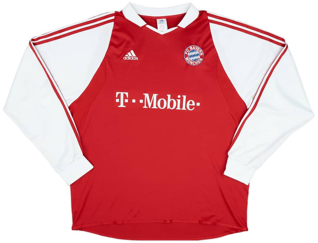 2003-04 Bayern Munich Home L/S Shirt Ballack #13 - 9/10 - (XXL)