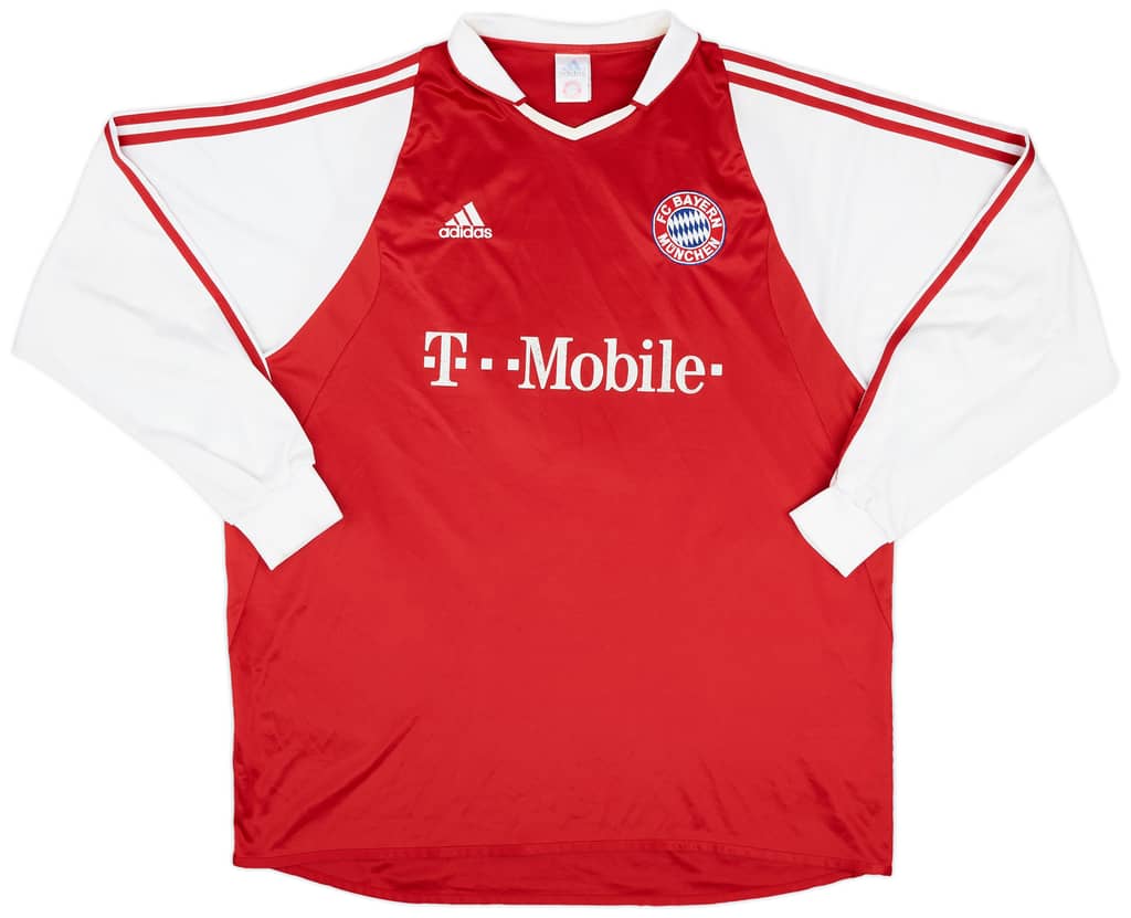 2003-04 Bayern Munich Home L/S Shirt Ballack #13 - 7/10 - (XXL)
