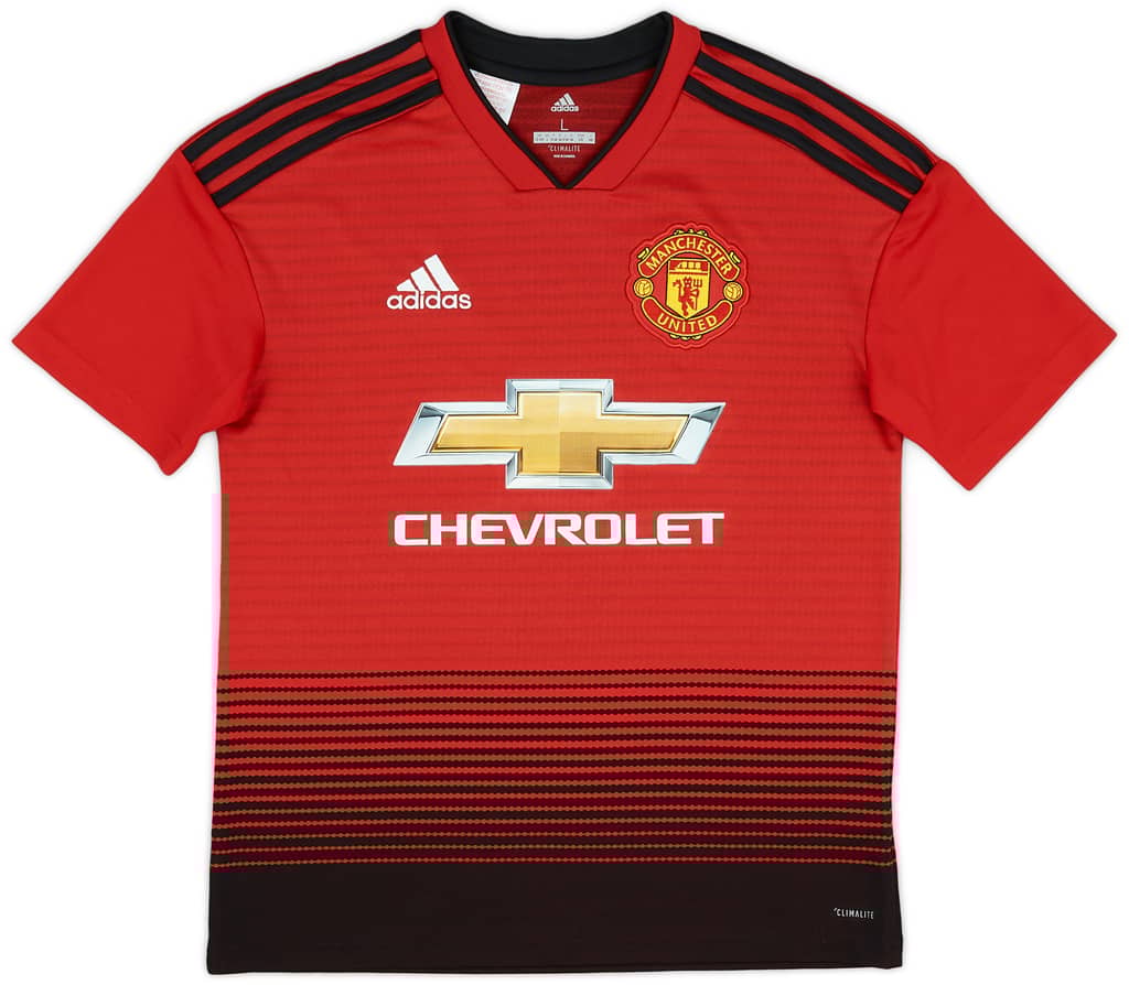 2018-19 Manchester United Home Shirt - 9/10 - (XL.Boys)