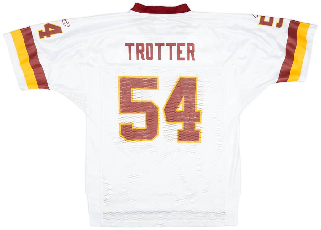 2002-03 Washington Redskins Trotter #54 Reebok On Field Away Jersey (Very Good) L