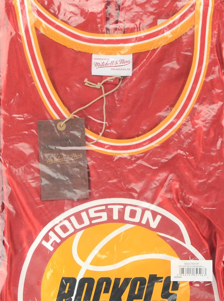 (Amazon) Mitchell & Ness Houston Rockets Tank Jersey