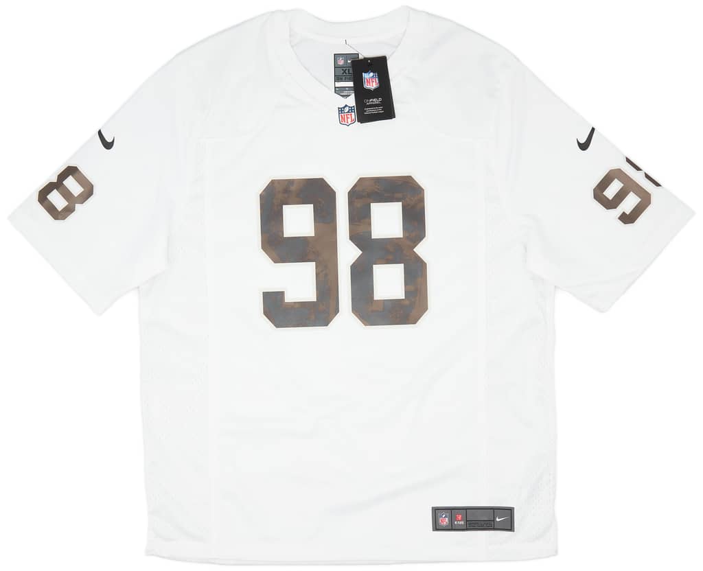 2020-23 Las Vegas Raiders Crosby #98 Nike Game Away Jersey (XL)