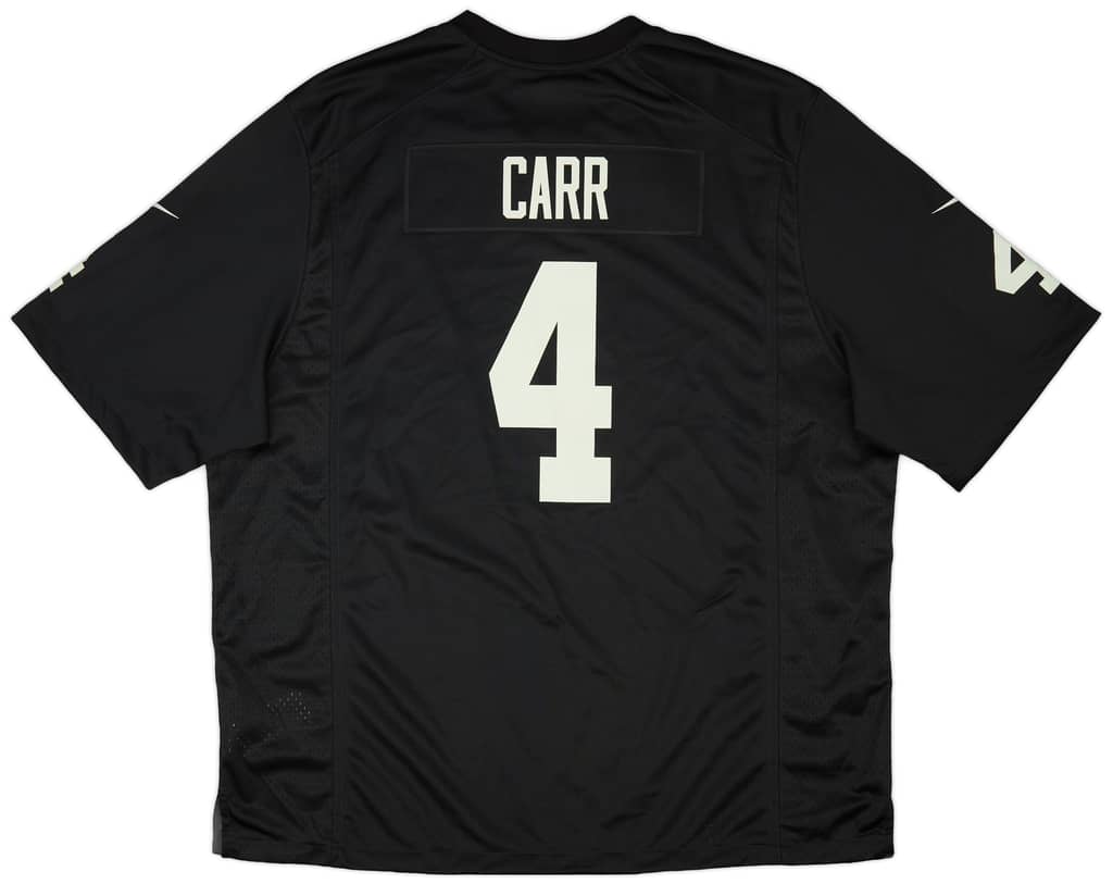 2020-22 Las Vegas Raiders Carr #4 Nike Game Home Jersey (3XL)