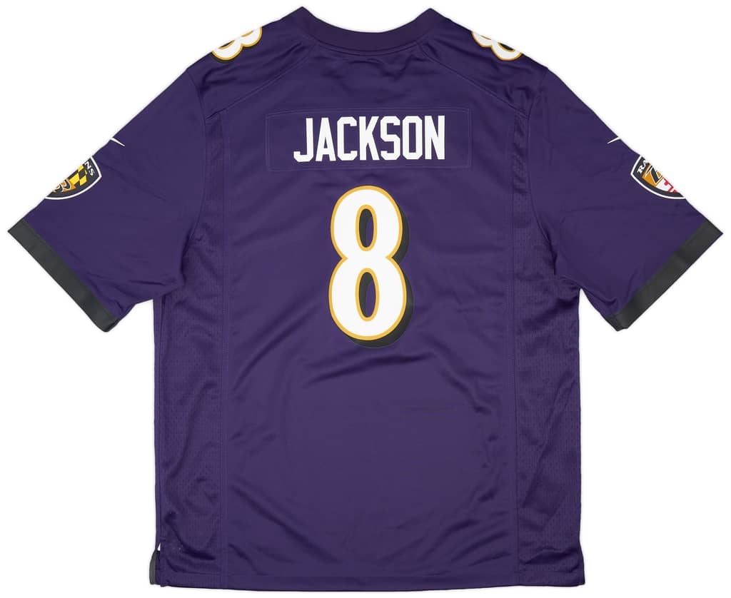 2018-23 Baltimore Ravens Jackson #8 Nike Game Home Jersey (XL)