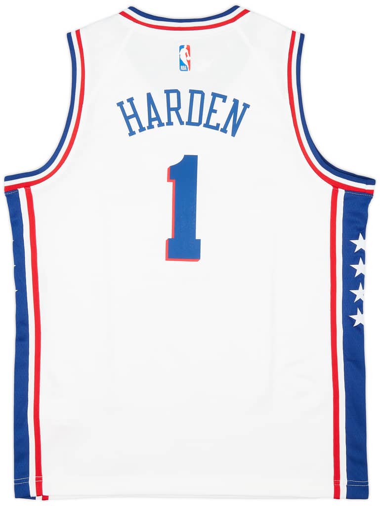 2022-23 Philadelphia 76ers Harden #1 Nike Swingman Home Jersey (L.Kids)