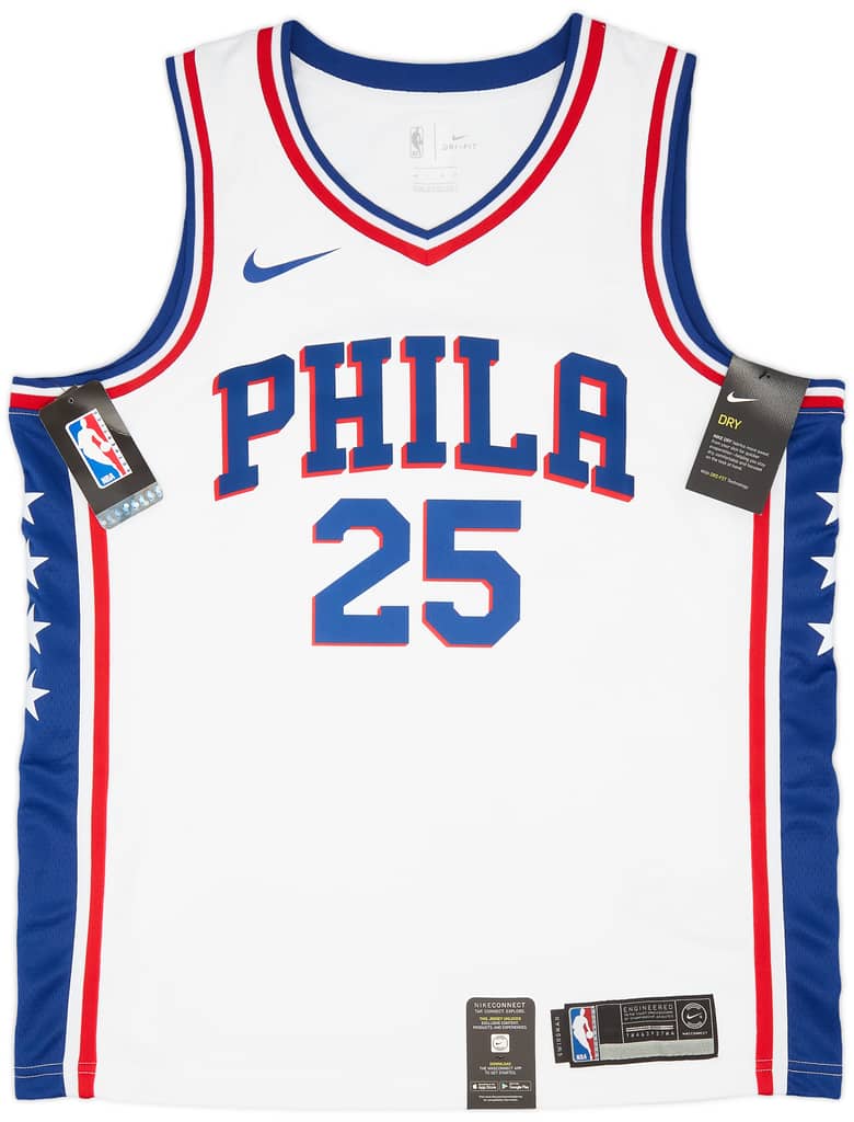 2017-22 Philadelphia 76ers Simmons #25 Nike Swingman Home Jersey (L)