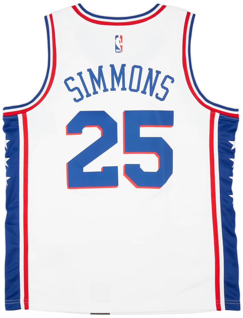 2017-22 Philadelphia 76ers Simmons #25 Nike Swingman Home Jersey (L)