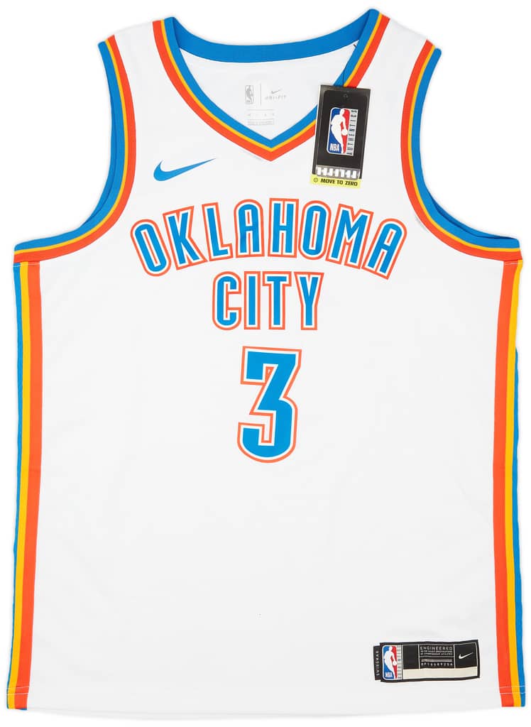 2021-24 Oklahoma City Thunder Giddey #3 Nike Swingman Home Jersey (L)