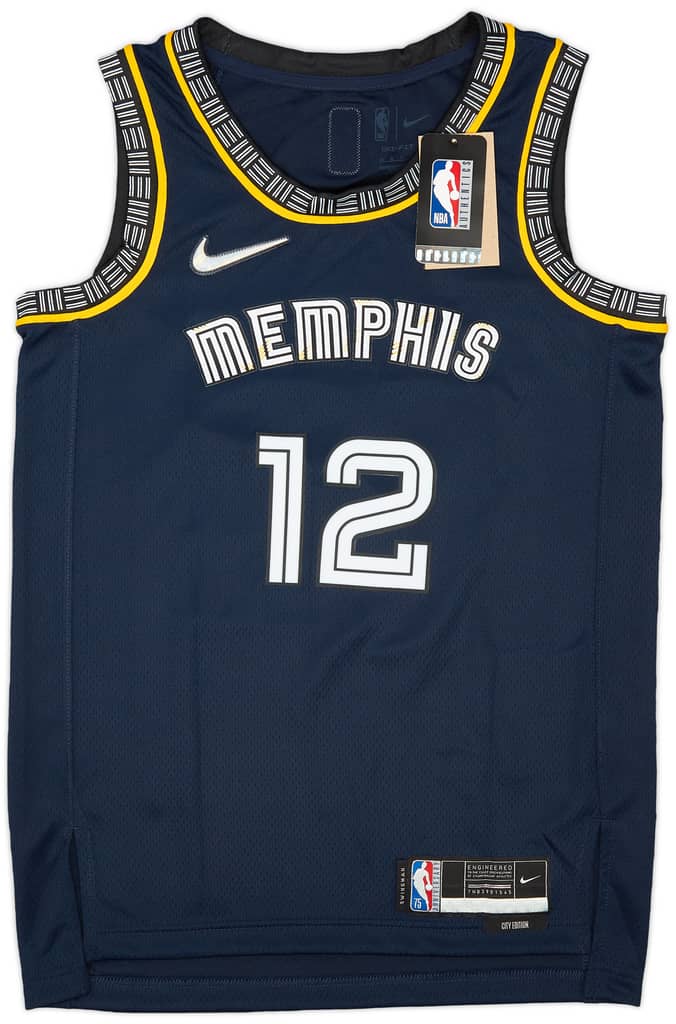 2021-22 Memphis Grizzlies Morant #12 Nike Swingman Alternate Jersey (S)