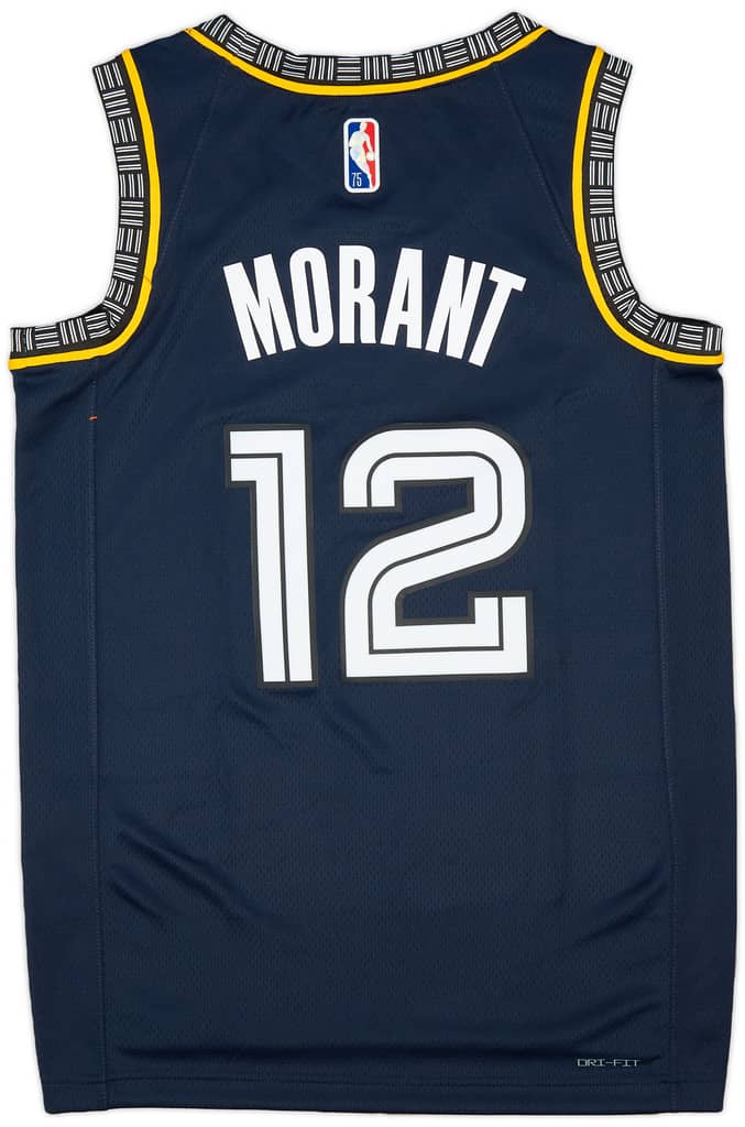 2021-22 Memphis Grizzlies Morant #12 Nike Swingman Alternate Jersey (S)