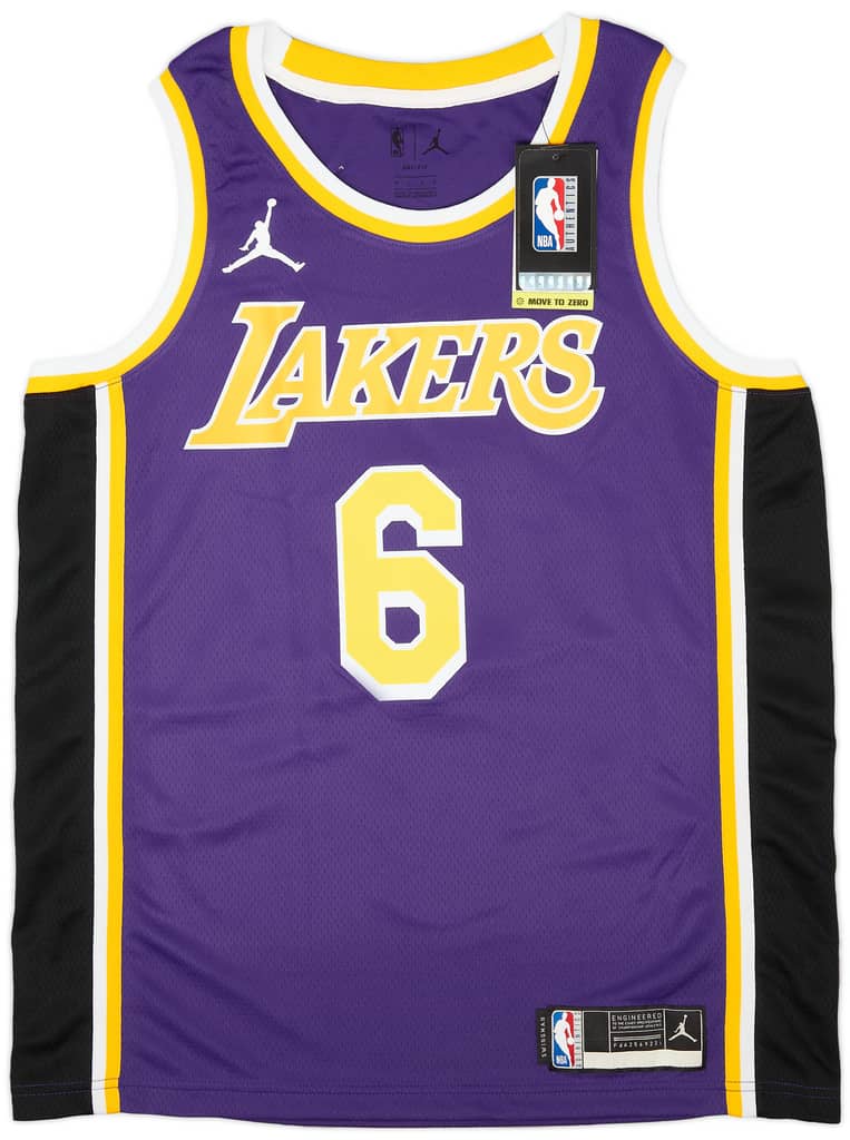 2021-22 LA Lakers James #6 Jordan Swingman Alternate Jersey (L)