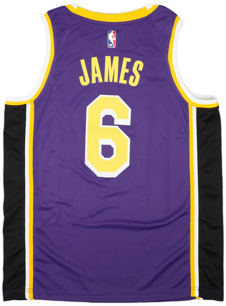 2021-22 LA Lakers James #6 Jordan Swingman Alternate Jersey (L)