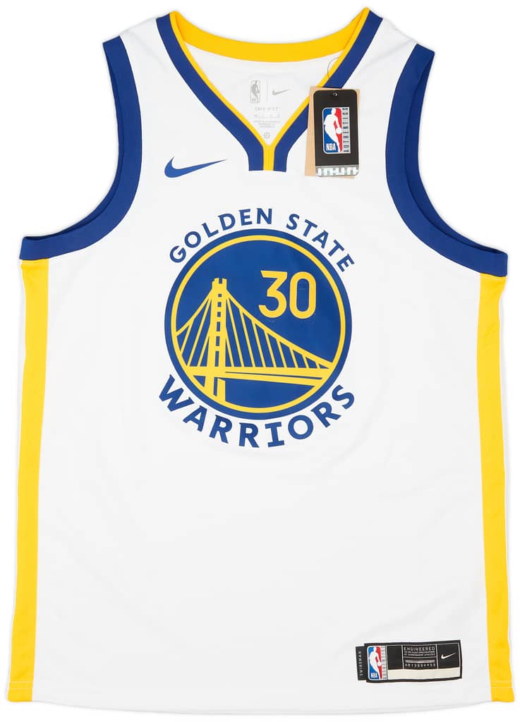 2017-24 Golden State Warriors Curry #30 Nike Swingman Home Jersey (L)