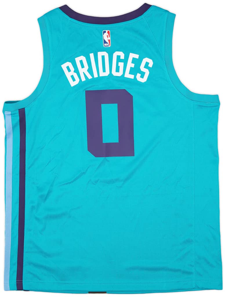 2018-20 Charlotte Hornets Bridges #0 Jordan Swingman Away Jersey (L)