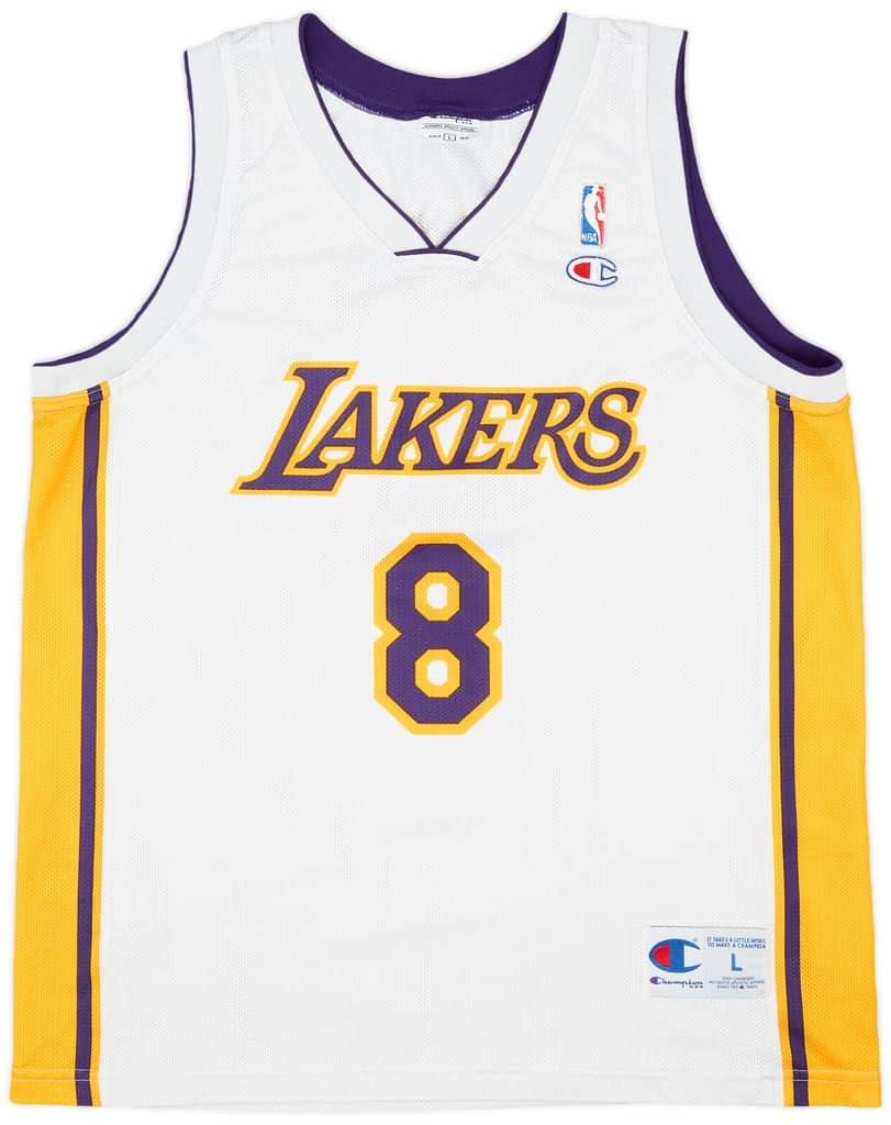 2002-06 LA Lakers Bryant #8 Champion Alternate Jersey (Very Good) L