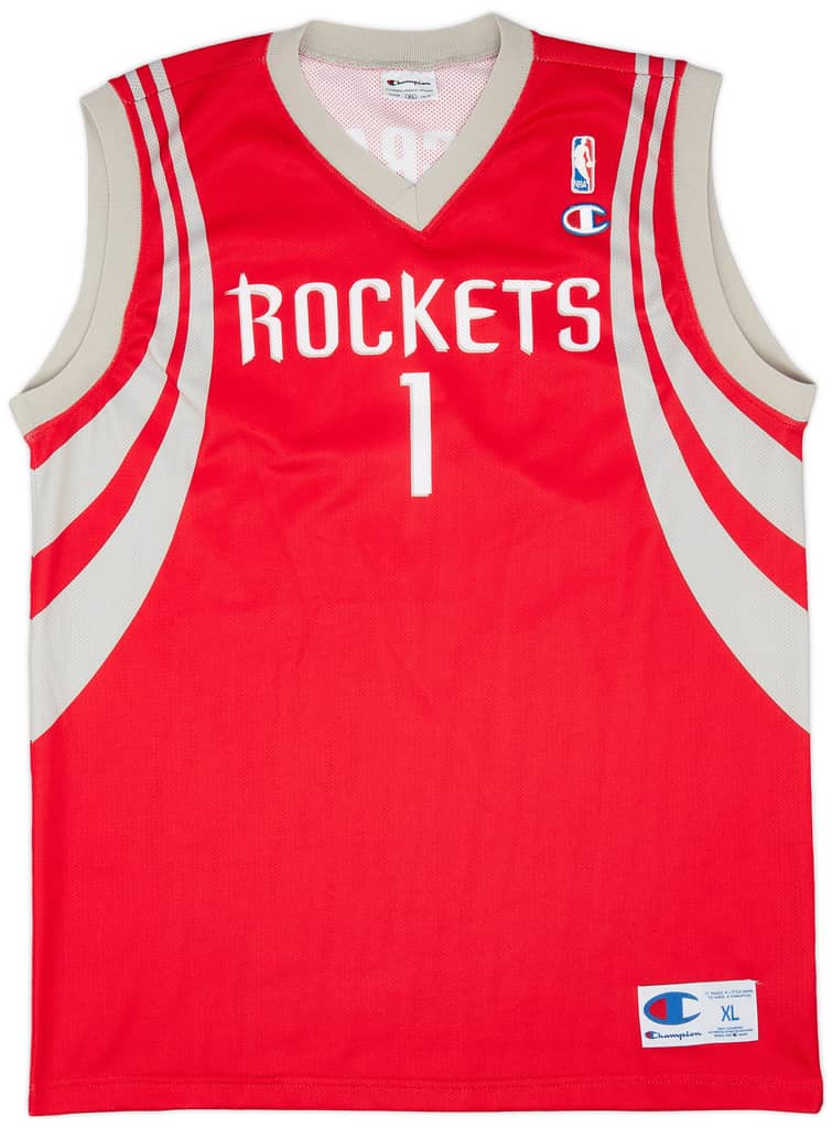 2004-10 Houston Rockets McGrady #1 Champion Away Jersey (Excellent) XL