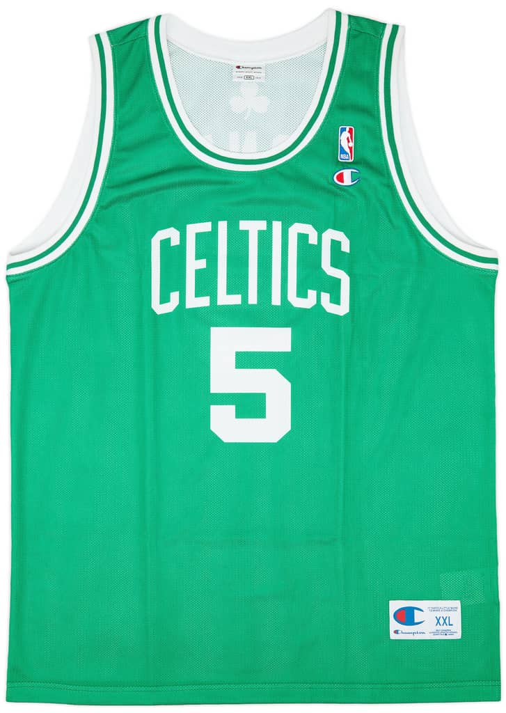2007-10 Boston Celtics Garnett #5 Champion Away Jersey (Excellent) XXL