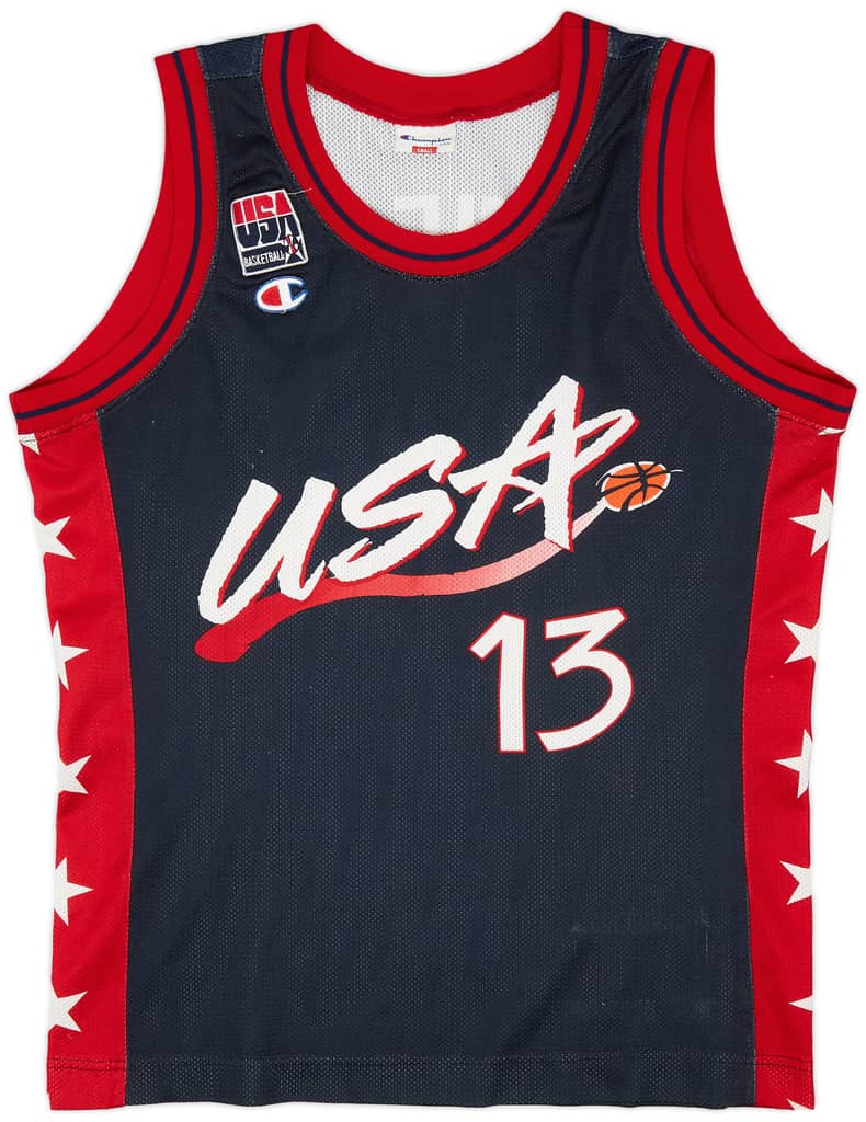 1996-99 USA O'Neal #13 Champion Away Jersey (Very Good) S