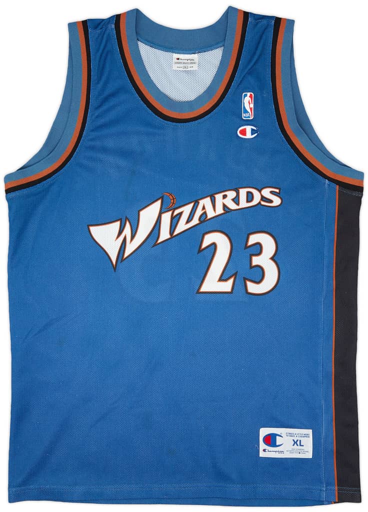 2001-03 Washington Wizards Jordan #23 Champion Away Jersey (Very Good) XL