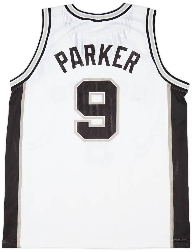 2002-10 San Antonio Spurs Parker #9 Champion Home Jersey (Very Good) XL