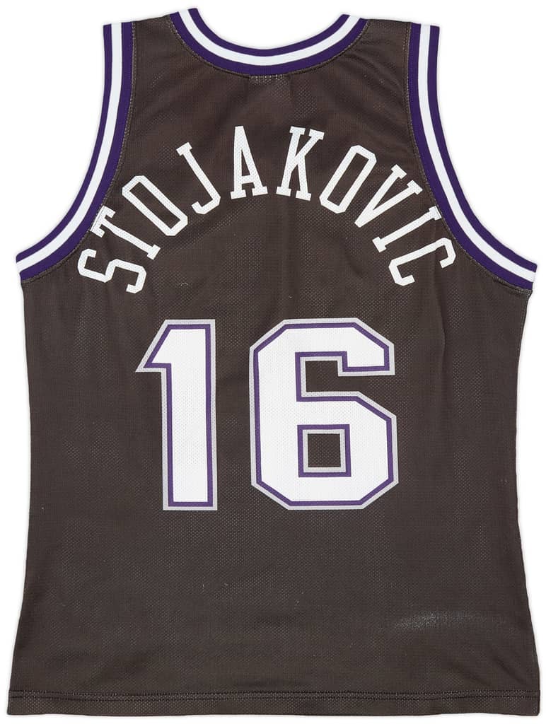 1998-02 Sacramento Kings Stojakovic #16 Champion Away Jersey (Very Good) S
