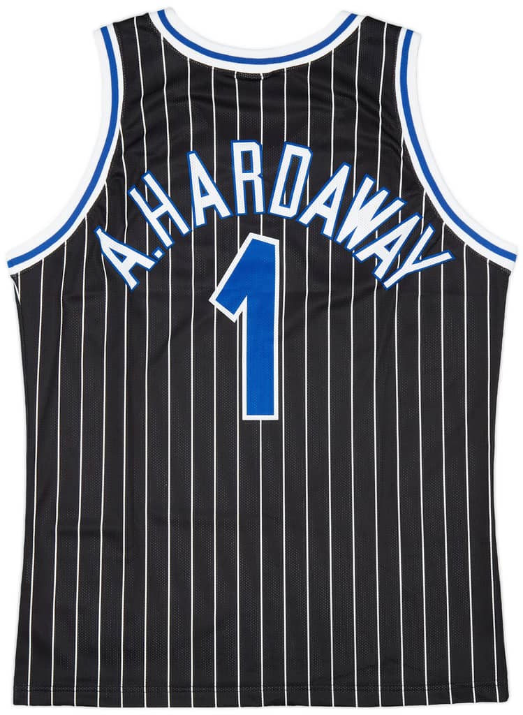 1993-94 Orlando Magic Hardaway #1 Champion Away Jersey (Excellent) L