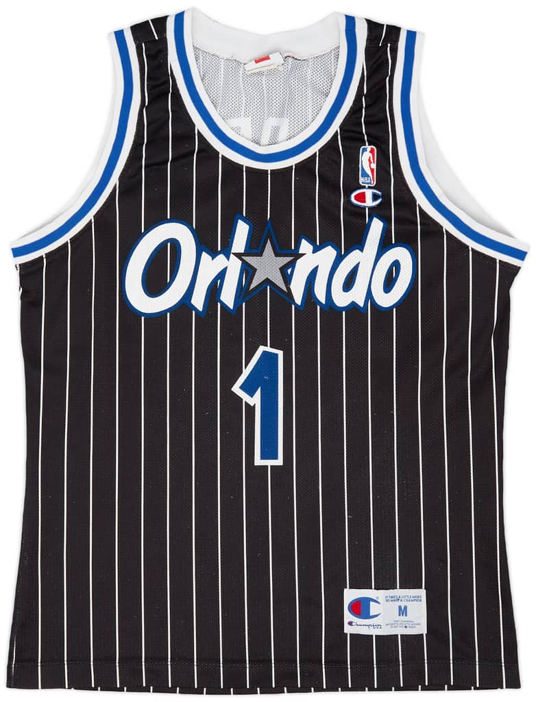 1993-94 Orlando Magic Hardaway #1 Champion Away Jersey (Very Good) M