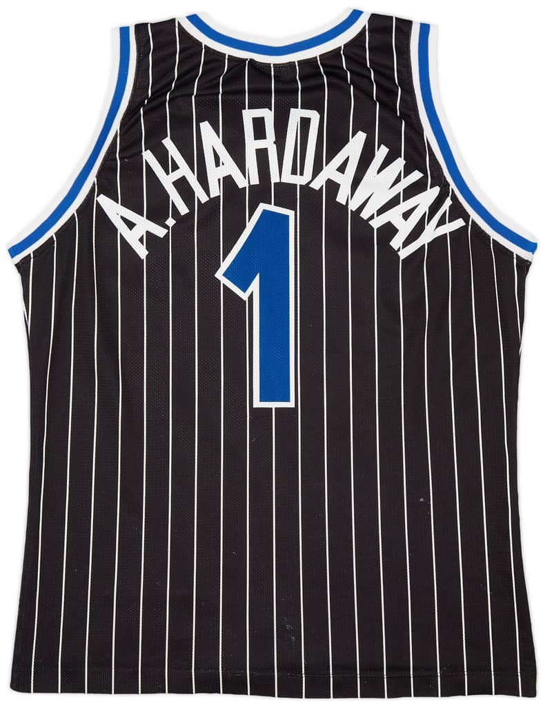 1993-94 Orlando Magic Hardaway #1 Champion Away Jersey (Very Good) M