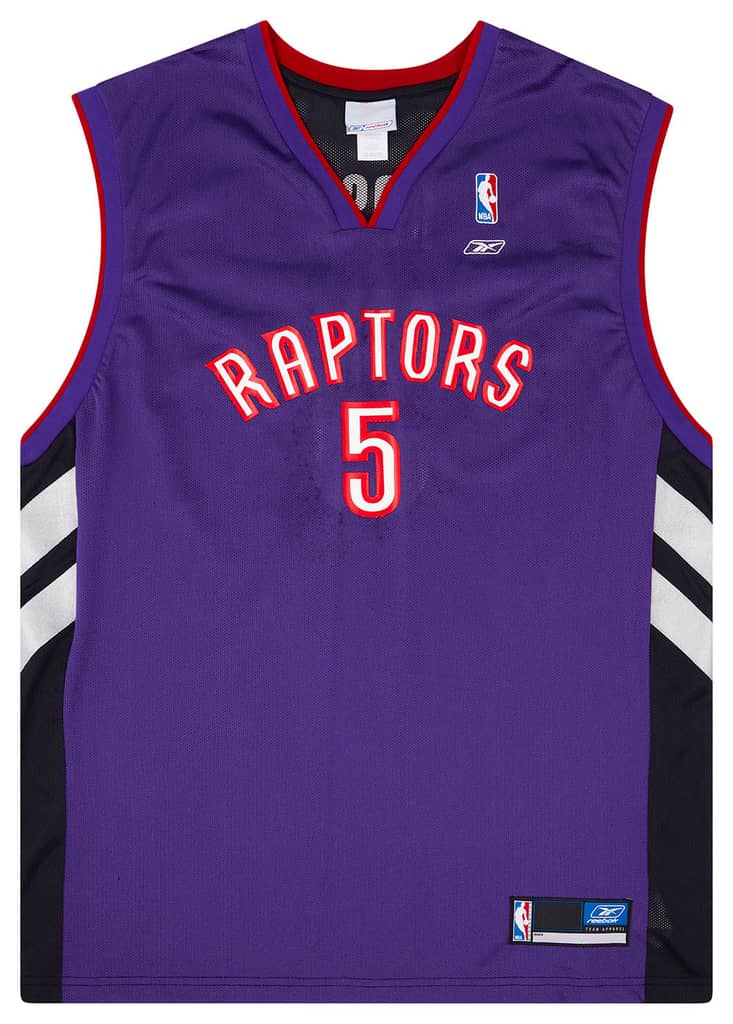 2003-06 Toronto Raptors Rose #5 Reebok Away Jersey (Very Good) XL